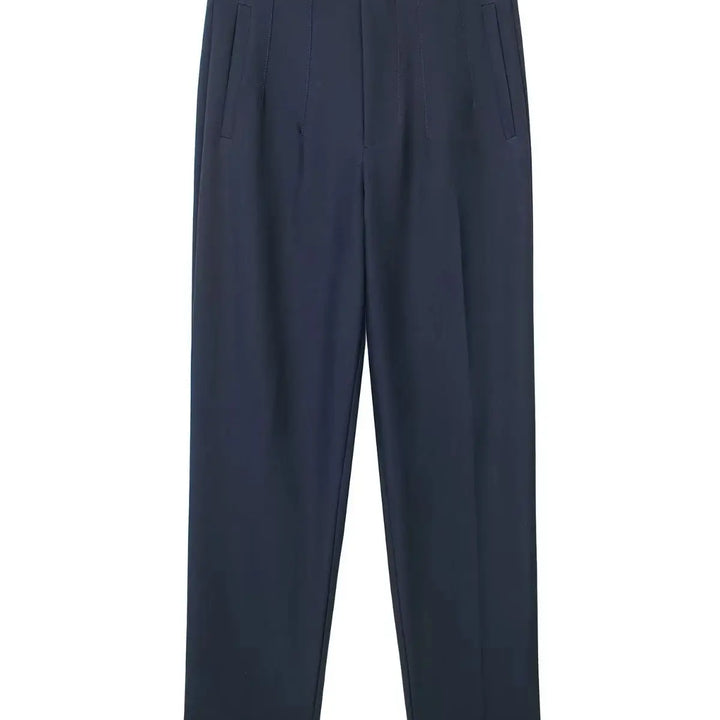 Light Blue Chic Straight Pants