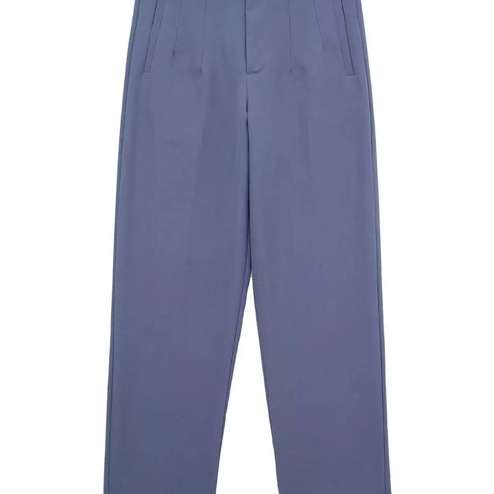 Light Blue Chic Straight Pants