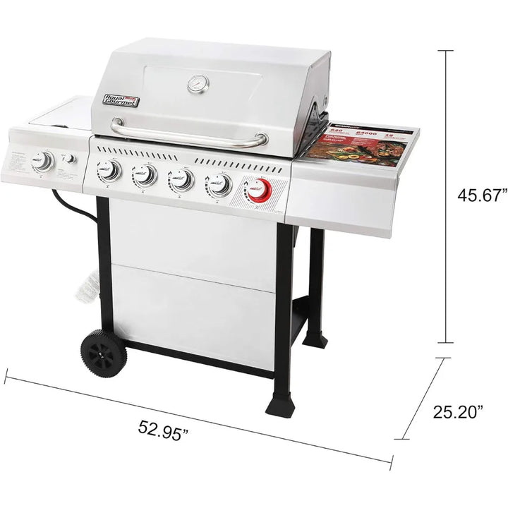 5-Burner BBQ Propane Grill Stainless Steel