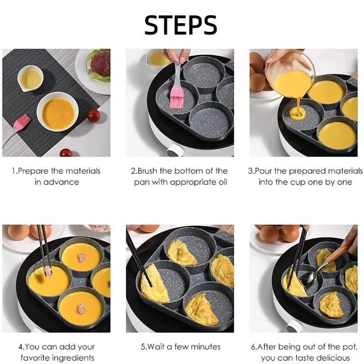 4 Hole Omelet Frying Pan