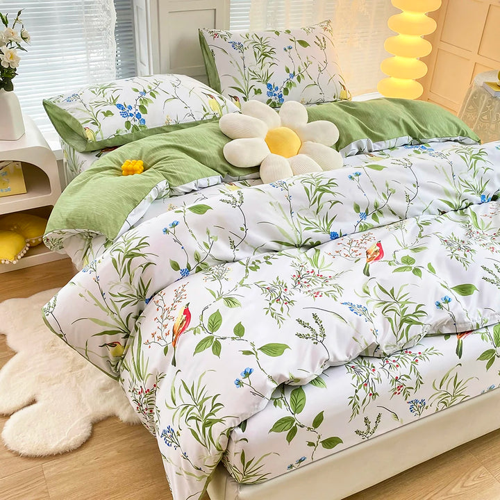 Bedding set Green leaves