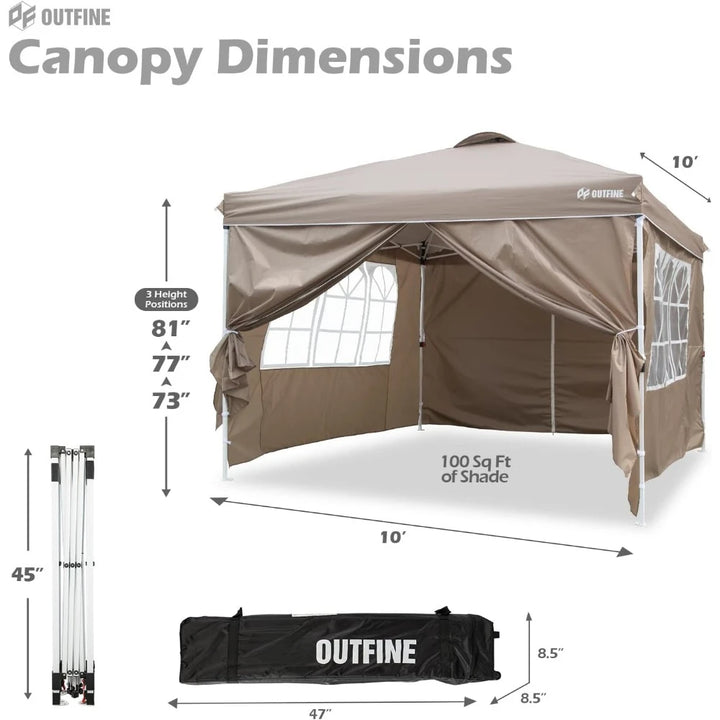 Patio Canopy 10'x10' Tent Roof Top