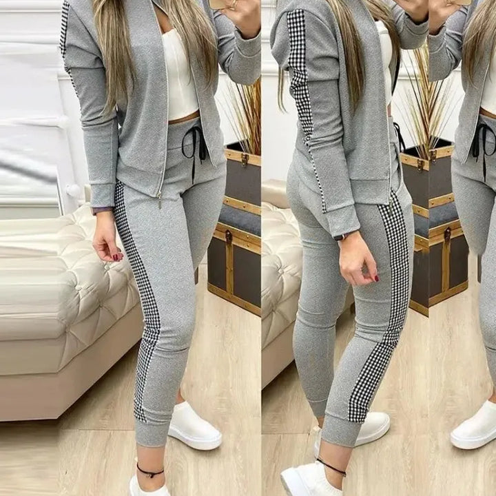 Fashion Tracksuit 2 Pc Zipper set