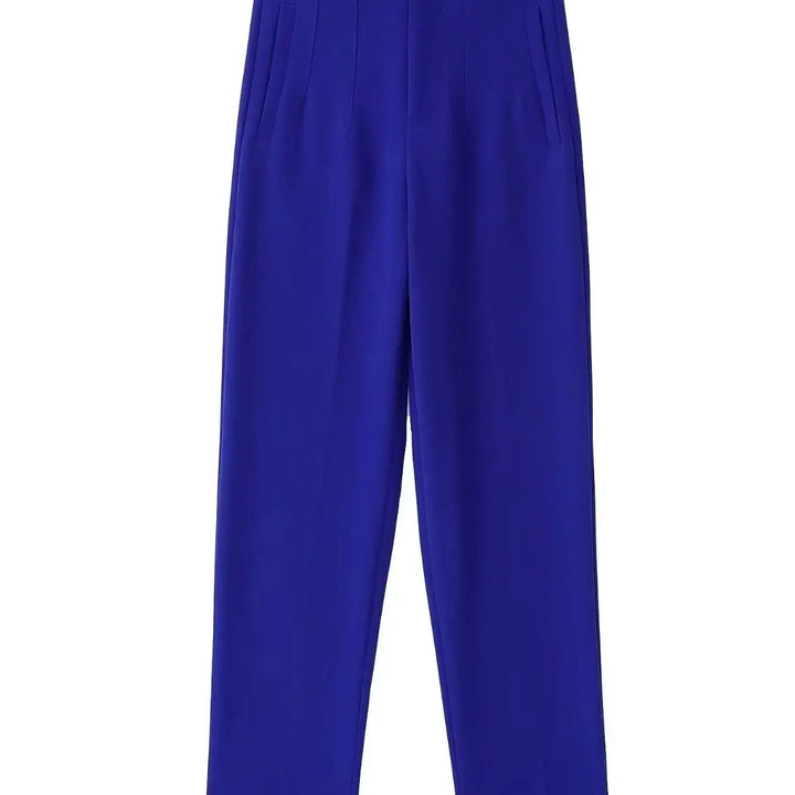 Light Blue Chic Straight Pants