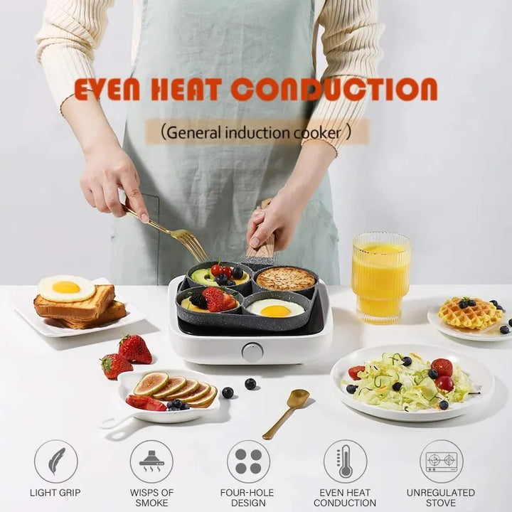 4 Hole Omelet Frying Pan