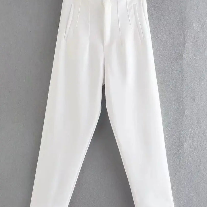 Light Blue Chic Straight Pants