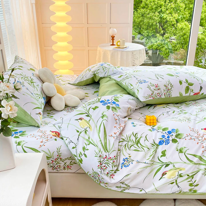 Bedding set Green leaves