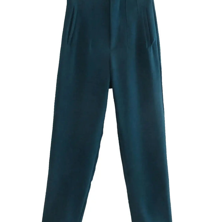 Light Blue Chic Straight Pants