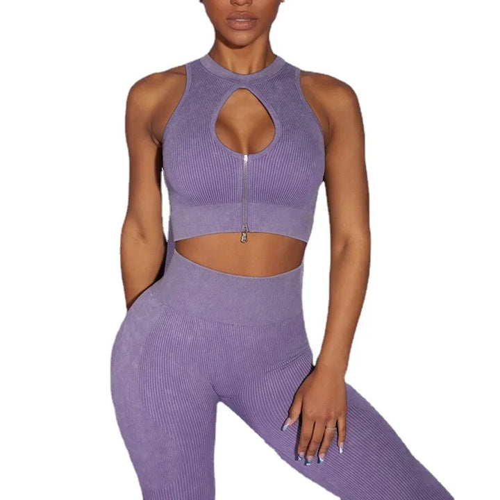 Washed Yoga Sets Sports Fitness